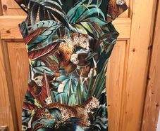 Beautiful Smashed Lemon Leopard Dress size 12