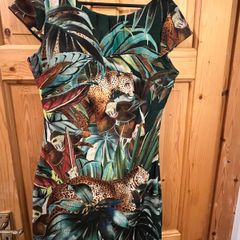 Beautiful Smashed Lemon Leopard Dress size 12