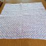 Blanket Hand Crochet 33" Square Pastel Shades Image 2