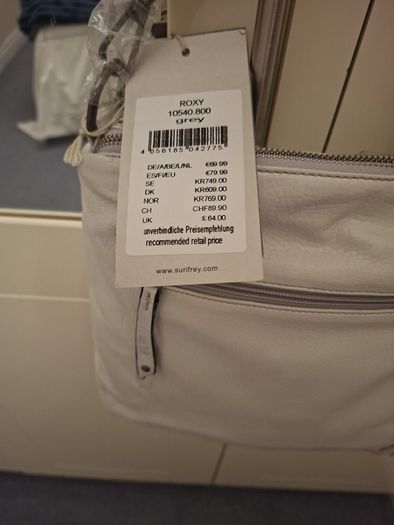 NWT Soft White Surifrey Handbag
