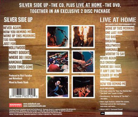 Nickelback - Silver Side Up Cd/DVD