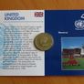 Rare United Nations Peace 1995 2 Pounds BUNC coincard Image 2