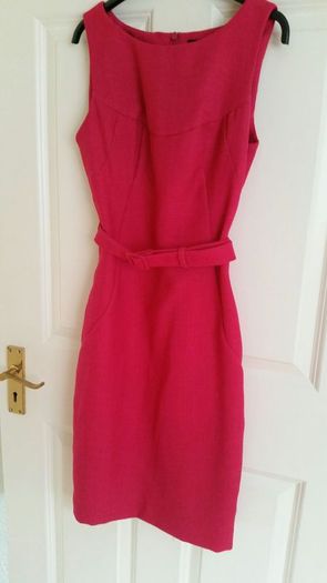 Next Pink Midi Dress - Size 6R