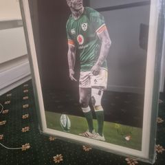 Johnny Sexton framed art by Nidge McMorrow