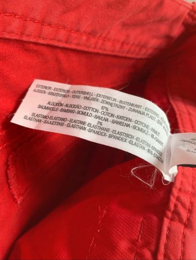 Massimo Dutti Classy red straight leg trousers