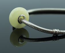 Royal white rare Baltic amber pandora style charm bead natural amber charm for bracelet necklace