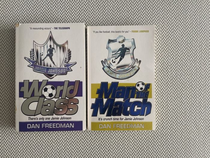 Jamie Johnson Football Books by Dan Freedman - set of 2.