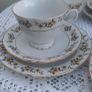 Vintage 21pce Fine Porcelain Teaset Yellow Floral & Gold Trim. 1970s- 1980s Image 4
