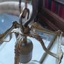 Vintage French brass single ceiling lantern light Image 7