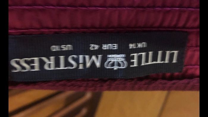 Dress almost new. Little Mistress. Wine Red colour.