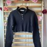 jumper Bnwt Zara navy cropped long sleeve jumper size small Image 3