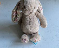 Jellycat Blossom Beige Bunny (With Tags & Official Dust Bag) Rare / Retired Floral Print