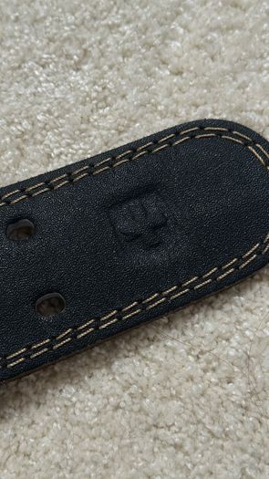 Harbinger Leather Padded Weightlifting Belt Black - Heavy Duty Gym Belt