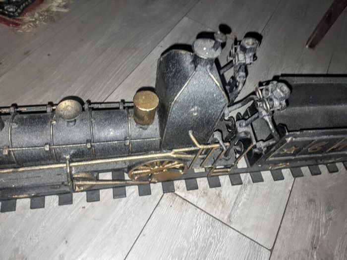 Massive cast iron train unique item