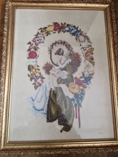 framed cross stitch