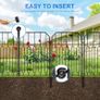 Garden Fencing, 10 Pcs Temporary Fencing Animal Fence Barrier, Decorative Metal Fencing for Outdoor Grassland Yard Patio Image 4