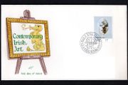 1977 Ireland Contemporary Irish Art: "Head" by Louis le Broquy Commemorative Stamps Illustrated Addressed (in pencil) Hibernian First Day Cover (FDC)