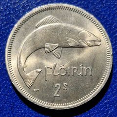 Ireland 1964 Florin (2s) Unc Coin