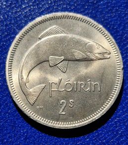 Ireland 1964 Florin (2s) Unc Coin