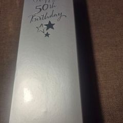 Brand New 50th Birthday Champagne Flute Glass (Gift Boxed)