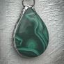 Malachite Crystal on a Belcher Chain Necklace Image 2