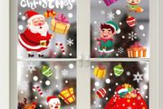 Christmas Window Clings Stickers 8 Sheets Snowflake Window Decals Xmas Window Decoration (FREE POSTAGE)