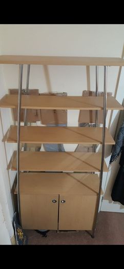 Wall unit with Cabinet - Brown/ oak colour