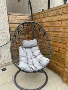 Egg Chair like new with cushion and cover for sale