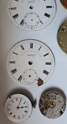Lot of Watch Parts & Movements - See Description for Condition