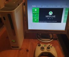 Xbox 360 with 3 controllers
