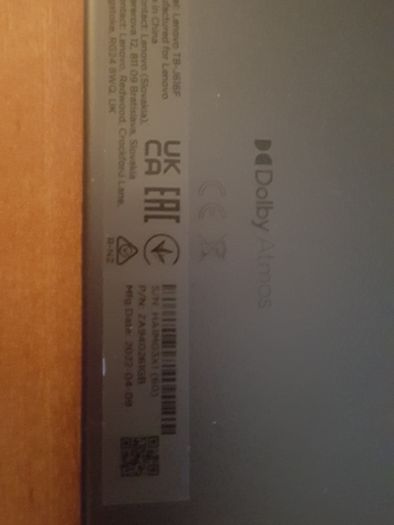 Lenovo Tab P11 Plus TB-J616F Slate Grey Wi-Fi 11" Android Tablet Cracked