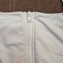 White zipfront halter crop top, size 10 Image 2
