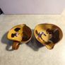Set of 2 Brawn Marble small Sauce Boat TERRYBAUN POTTERY Co. mayo Ireland. Image 6