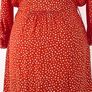 Free Post today ONLY- Mint Velvet Orange Polka Dot Shirt Dress with belt - Size 8 Image 9