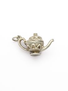 Vintage 925 Sterling Silver Opening Teapot Charm