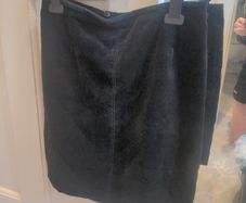 NEXT ladies black velvet crush feel skirt