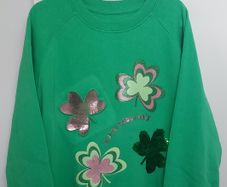 Girls St. Patricks Day Shamrock Sweatshirt