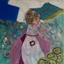 Original Abstract Painting abstract portrait contemporary portrait Image 2