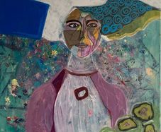 Original Abstract Painting abstract portrait contemporary portrait