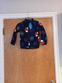 Dunnes Stores Navy Spiderman Zip -Up  Fleece.  Age 5-6  Years .  B.N.W.T