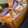 Kelly Moore Camera Bag, Leather Tote, DSLR Shoulder Bag, Laptop Bag, Cognac / Tan, Padded Dividers, Dust Bag Image 3