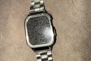 apple watch gold/silver watch strap and face cover