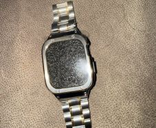 apple watch gold/silver watch strap and face cover