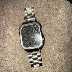 apple watch gold/silver watch strap and face cover