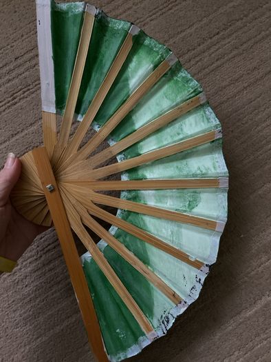 Colorful  wooden fan