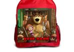 Masha and the bear School back pack can be personalised