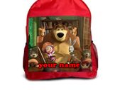 Masha and the bear School back pack can be personalised