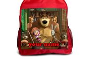 Masha and the bear School back pack can be personalised