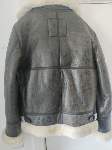 Schott NYC B-3 Aviator Bomber, High Quality Shearling Sheepskin Jacket, Size L