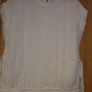 Lovely White Cotton Top Size 14 Image 6